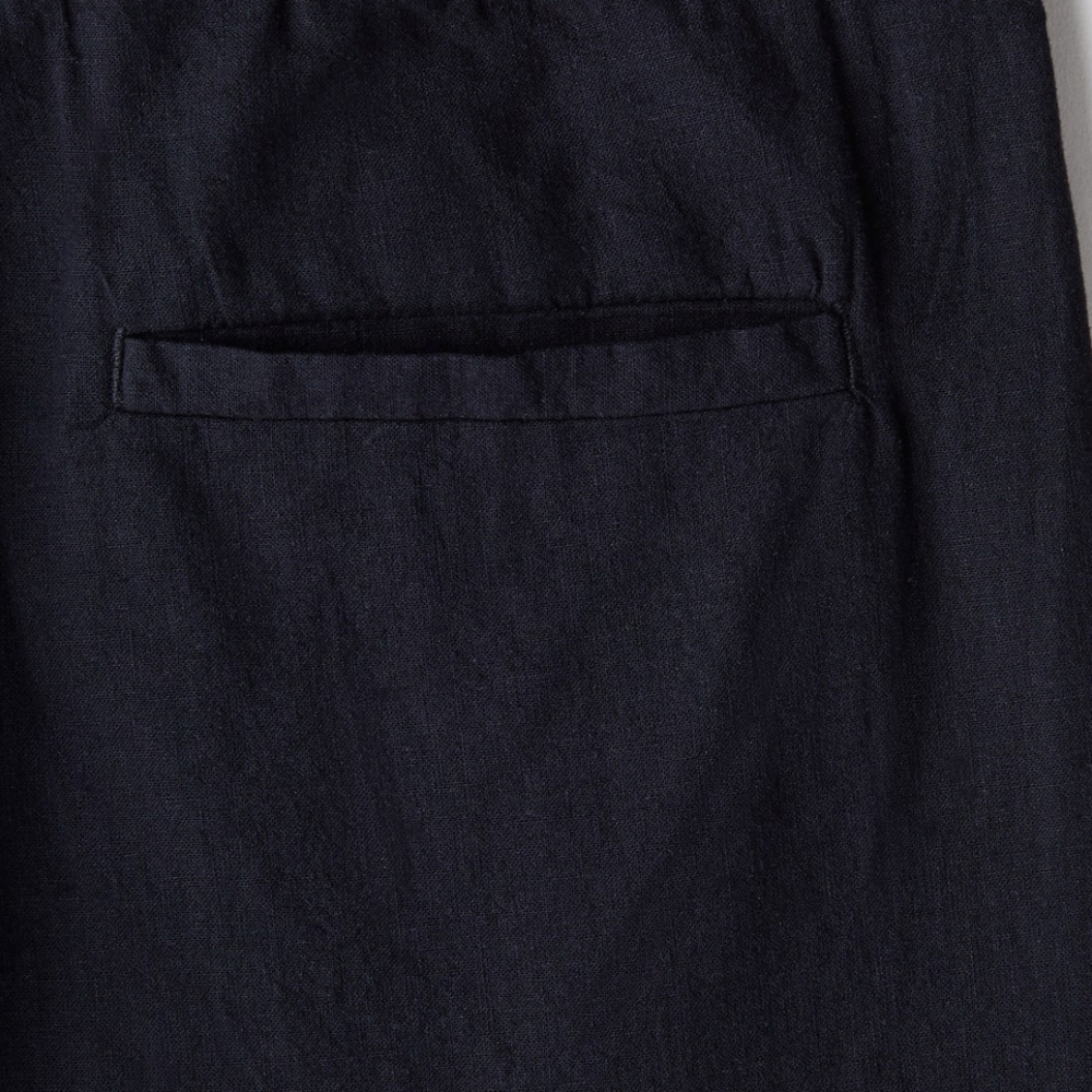 Navy Drawstring Pants - Picture 3 of 8
